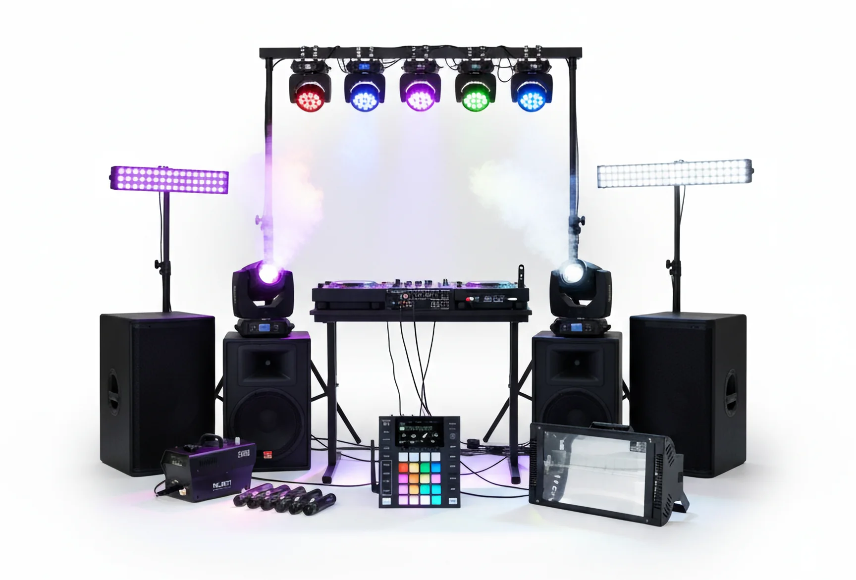 Professionele feestverlichting setup